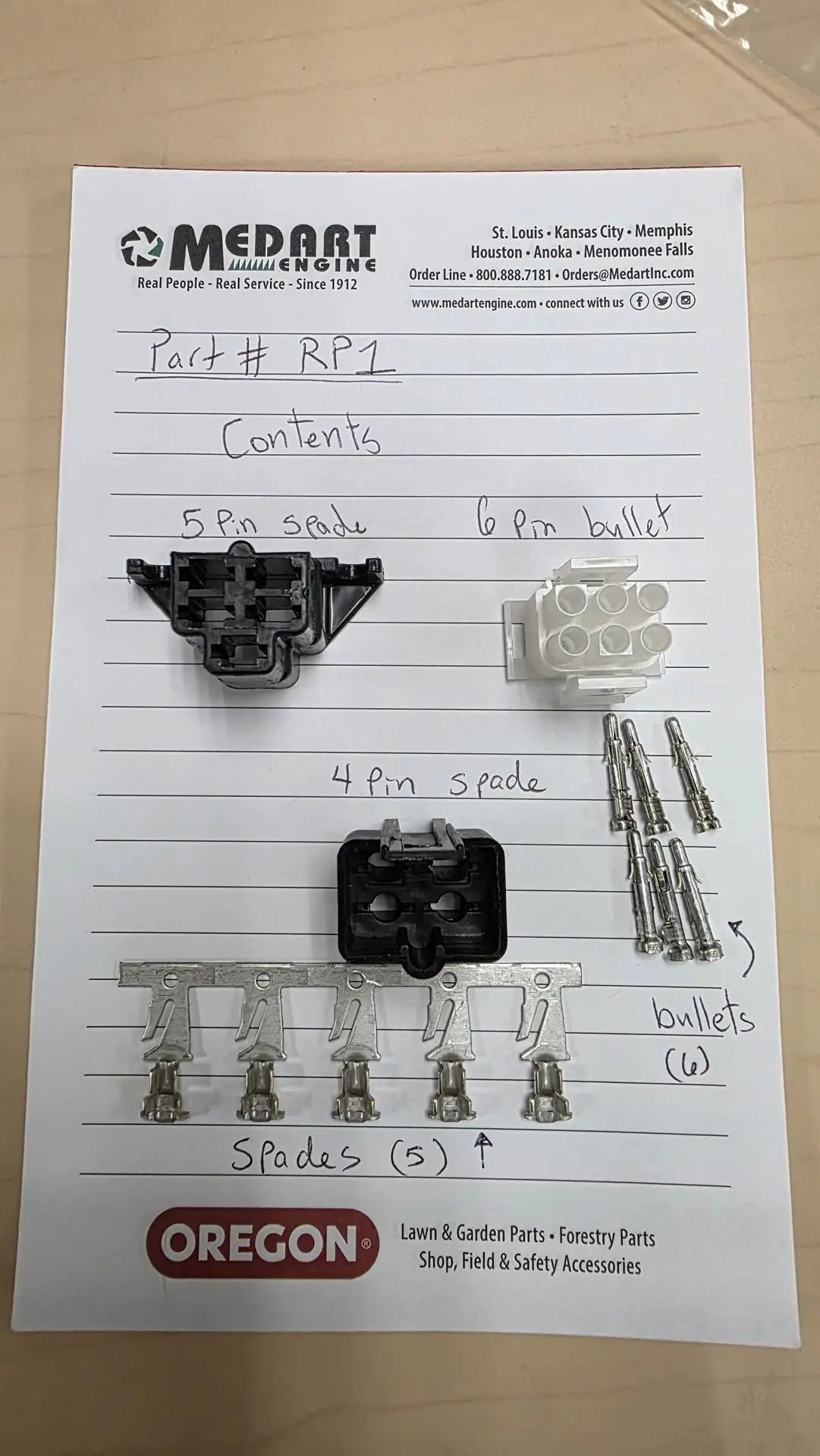 RP1 Repower kit contents