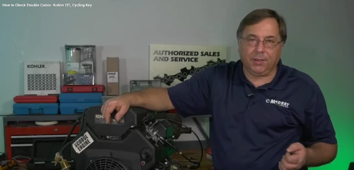 How to Check Trouble Codes- Kohler EFI, Cycling Key